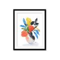 Picture of Pop of floral II _GroupedProduct_Rectangle_Portrait_Framed_Matted_