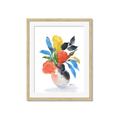 Picture of Pop of floral II _GroupedProduct_Rectangle_Portrait_Framed_Matted_