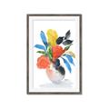 Picture of Pop of floral II _GroupedProduct_Rectangle_Portrait_Framed_Matted_