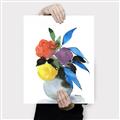 Picture of pop of floral I _GroupedProduct_Rectangle_Portrait_Canvas_