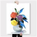 Picture of pop of floral I _GroupedProduct_Rectangle_Portrait_Canvas_