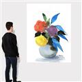 Picture of pop of floral I _GroupedProduct_Rectangle_Portrait_Canvas_