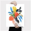 Picture of Pop of floral II _GroupedProduct_Rectangle_Portrait_Canvas_