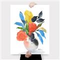 Picture of Pop of floral II _GroupedProduct_Rectangle_Portrait_Canvas_