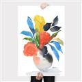 Picture of Pop of floral II _GroupedProduct_Rectangle_Portrait_Canvas_
