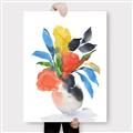 Picture of Pop of floral II _GroupedProduct_Rectangle_Portrait_Canvas_