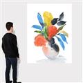 Picture of Pop of floral II _GroupedProduct_Rectangle_Portrait_Canvas_