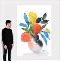 Picture of Pop of floral II _GroupedProduct_Rectangle_Portrait_Canvas_