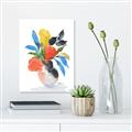 Picture of Pop of floral II _GroupedProduct_Rectangle_Portrait_Canvas_