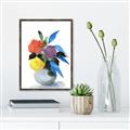 Picture of pop of floral I _GroupedProduct_Rectangle_Portrait_Canvas_Framed_