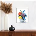 Picture of pop of floral I _GroupedProduct_Rectangle_Portrait_Canvas_Framed_