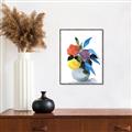 Picture of pop of floral I _GroupedProduct_Rectangle_Portrait_Canvas_Framed_