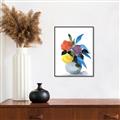 Picture of pop of floral I _GroupedProduct_Rectangle_Portrait_Canvas_Framed_