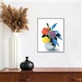 Picture of pop of floral I _GroupedProduct_Rectangle_Portrait_Canvas_Framed_