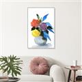 Picture of pop of floral I _GroupedProduct_Rectangle_Portrait_Canvas_Framed_