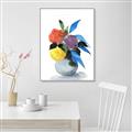 Picture of pop of floral I _GroupedProduct_Rectangle_Portrait_Canvas_Framed_