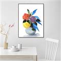 Picture of pop of floral I _GroupedProduct_Rectangle_Portrait_Canvas_Framed_
