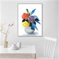 Picture of pop of floral I _GroupedProduct_Rectangle_Portrait_Canvas_Framed_