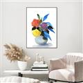 Picture of pop of floral I _GroupedProduct_Rectangle_Portrait_Canvas_Framed_