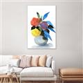 Picture of pop of floral I _GroupedProduct_Rectangle_Portrait_Canvas_Framed_