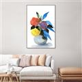 Picture of pop of floral I _GroupedProduct_Rectangle_Portrait_Canvas_Framed_