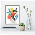 Picture of Pop of floral II _GroupedProduct_Rectangle_Portrait_Canvas_Framed_