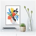 Picture of Pop of floral II _GroupedProduct_Rectangle_Portrait_Canvas_Framed_