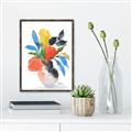 Picture of Pop of floral II _GroupedProduct_Rectangle_Portrait_Canvas_Framed_