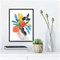 Picture of Pop of floral II _GroupedProduct_Rectangle_Portrait_Canvas_Framed_