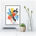 Picture of Pop of floral II _GroupedProduct_Rectangle_Portrait_Canvas_Framed_