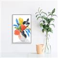 Picture of Pop of floral II _GroupedProduct_Rectangle_Portrait_Canvas_Framed_