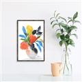 Picture of Pop of floral II _GroupedProduct_Rectangle_Portrait_Canvas_Framed_