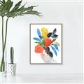 Picture of Pop of floral II _GroupedProduct_Rectangle_Portrait_Canvas_Framed_