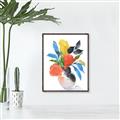 Picture of Pop of floral II _GroupedProduct_Rectangle_Portrait_Canvas_Framed_