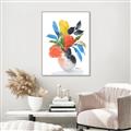 Picture of Pop of floral II _GroupedProduct_Rectangle_Portrait_Canvas_Framed_