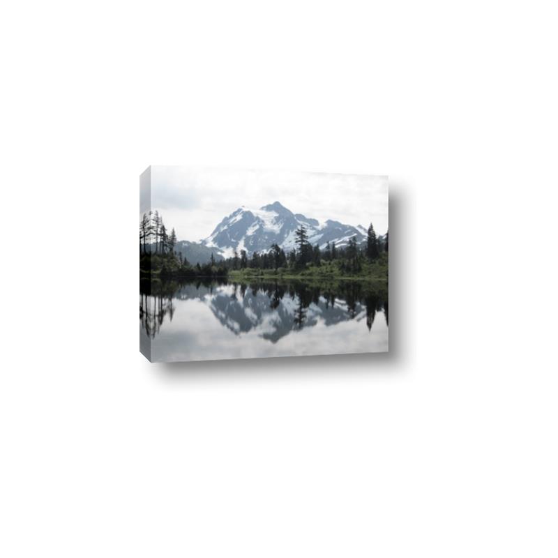Picture of Mirror image of Mt Shuksan _GroupedProduct_Rectangle_Landscape_Photography _GroupedProduct_Rectangle_Landscape_Canvas_