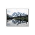 Picture of Mirror image of Mt Shuksan _GroupedProduct_Rectangle_Landscape_Photography _GroupedProduct_Rectangle_Landscape_Canvas_Framed_