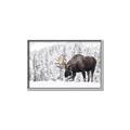Picture of Winter Moose _GroupedProduct_Rectangle_Landscape_Photography _GroupedProduct_Rectangle_Landscape_Canvas_Framed_