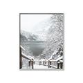 Picture of Snowy Bridge _GroupedProduct_Rectangle_Portrait_Photography _GroupedProduct_Rectangle_Portrait_Canvas_Framed_