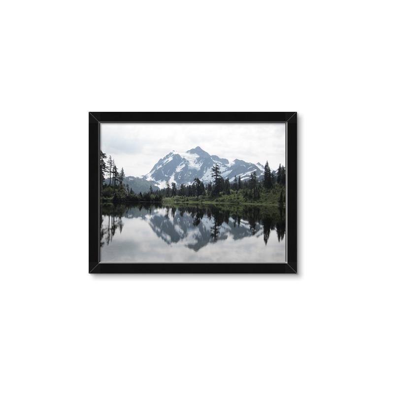 Picture of Mirror image of Mt Shuksan _GroupedProduct_Rectangle_Landscape_Photography _GroupedProduct_Rectangle_Landscape_Framed_Matted_