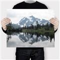 Picture of Mirror image of Mt Shuksan _GroupedProduct_Rectangle_Landscape_Photography _GroupedProduct_Rectangle_Landscape_Canvas_