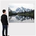 Picture of Mirror image of Mt Shuksan _GroupedProduct_Rectangle_Landscape_Photography _GroupedProduct_Rectangle_Landscape_Canvas_