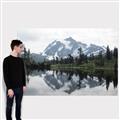 Picture of Mirror image of Mt Shuksan _GroupedProduct_Rectangle_Landscape_Photography _GroupedProduct_Rectangle_Landscape_Canvas_
