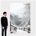 Picture of Snowy Bridge _GroupedProduct_Rectangle_Portrait_Photography _GroupedProduct_Rectangle_Portrait_Canvas_