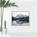 Picture of Mirror image of Mt Shuksan _GroupedProduct_Rectangle_Landscape_Photography _GroupedProduct_Rectangle_Landscape_Canvas_Framed_