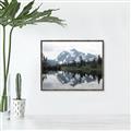 Picture of Mirror image of Mt Shuksan _GroupedProduct_Rectangle_Landscape_Photography _GroupedProduct_Rectangle_Landscape_Canvas_Framed_