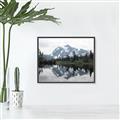 Picture of Mirror image of Mt Shuksan _GroupedProduct_Rectangle_Landscape_Photography _GroupedProduct_Rectangle_Landscape_Canvas_Framed_