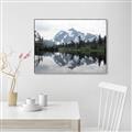 Picture of Mirror image of Mt Shuksan _GroupedProduct_Rectangle_Landscape_Photography _GroupedProduct_Rectangle_Landscape_Canvas_Framed_
