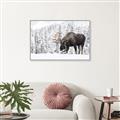 Picture of Winter Moose _GroupedProduct_Rectangle_Landscape_Photography _GroupedProduct_Rectangle_Landscape_Canvas_Framed_