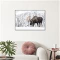Picture of Winter Moose _GroupedProduct_Rectangle_Landscape_Photography _GroupedProduct_Rectangle_Landscape_Canvas_Framed_